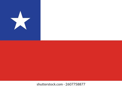 
chile flag flat vector design
