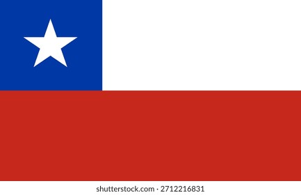 Chile Flaggensymbol in hoher Qualität