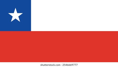 Chile Bandeira Ilustração Premium Qualidade Alta Resolução 300DPI