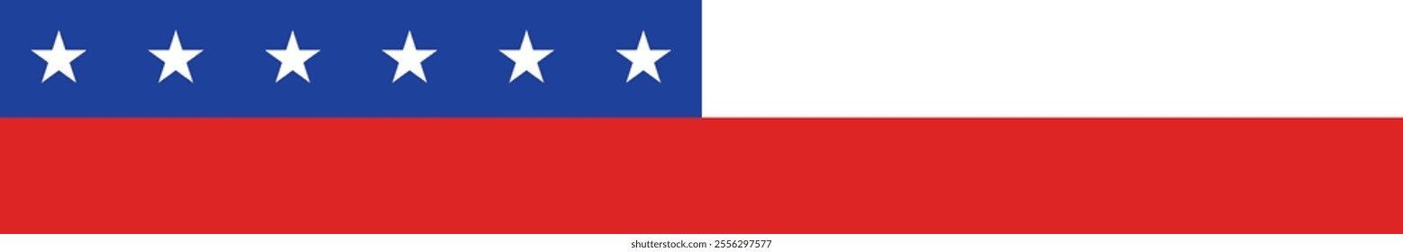 Chile flag long banner digital vector illustration