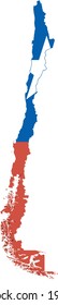 CHILE FLAG AND MAP ICON VECTOR
