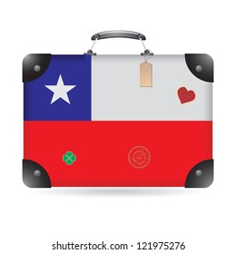 Chile flag on bag