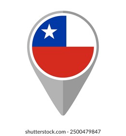 Bandera de Chile en Locación Pin