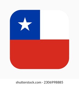 Chile flag simple illustration for independence day or election