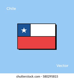 Chile Flag vector