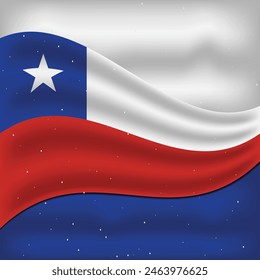 Chile Flag Vector Design Template
