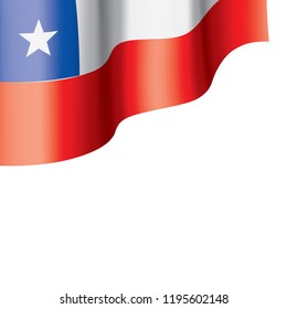 Chile flag, vector illustration on a white background.