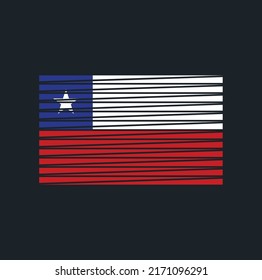 Chile Flag Vector. National Flag