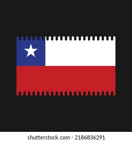 Chile Flag Vector. National Flag