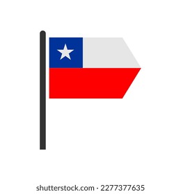 Chile flags icon set, Chile independence day icon set vector sign symbol