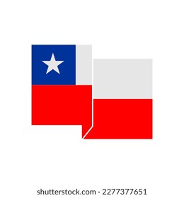 Chile flags icon set, Chile independence day icon set vector sign symbol