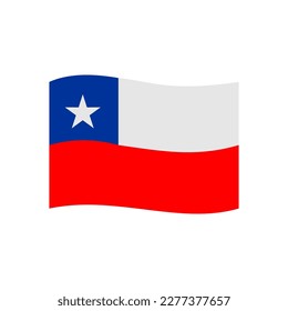 Chile flags icon set, Chile independence day icon set vector sign symbol