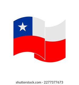 Chile flags icon set, Chile independence day icon set vector sign symbol