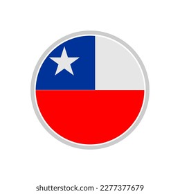 Chile flags icon set, Chile independence day icon set vector sign symbol