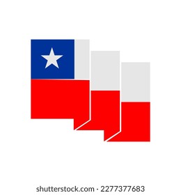 Indicadores de Chile conjunto de iconos, símbolo del símbolo del vector del día de la independencia de Chile