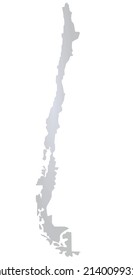 Chile  grey map. vector illustration 