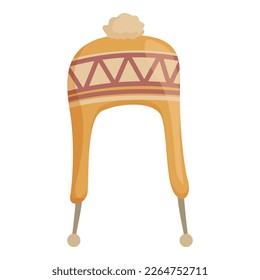 Chile headwear icon cartoon vector. National creative. Celebration landmark