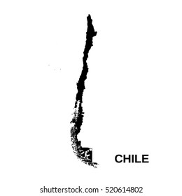 Chile high detailed map
