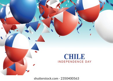 Chile Independence Day background. Festivities Fun Historical. Vector illustration