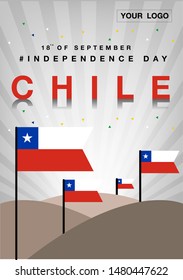 Chile Independence Day Background Vector EPS 10