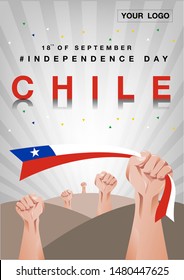 Chile Independence Day Background Vector EPS 10
