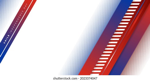 Chile Independence day design with abstract geometric background. good template for chile independence day or chile national day design.