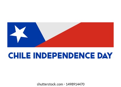 Chile Independence Day. Fiestas Patrias. Celebrate in September 18. Patriotic. Poster, card, banner, template, background. Vector EPS 10