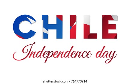 Chile independence day. Vector illustration.