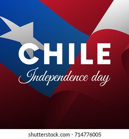 Chile independence day. Vector illustration.