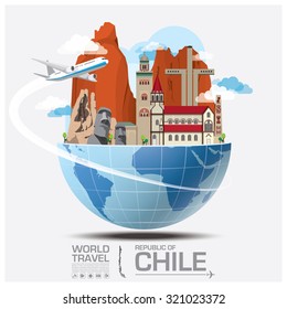 Chile Landmark Global Travel And Journey Infographic Vector Design Template