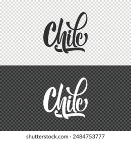 chile lettering clipart element design