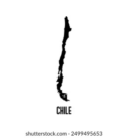 Chile  map. Abstract design, vector illustration	