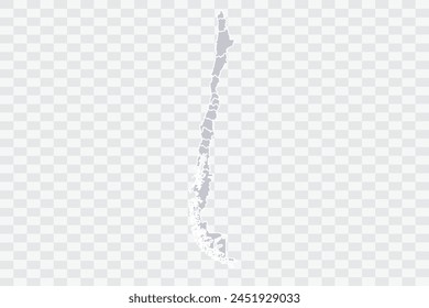 Chile Map Cloud Color on White Background quality files Png