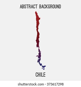 Chile map in geometric polygonal style.Abstract tessellation,modern design background. Vector illustration EPS8