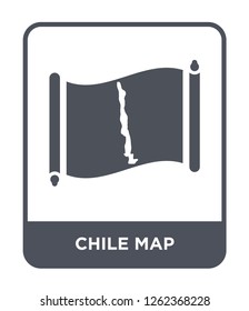 chile map icon vector on white background, chile map trendy filled icons from Countrymaps collection, chile map simple element illustration