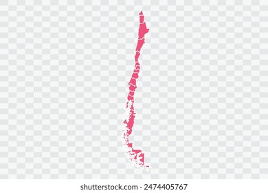 Chile Map punch Color Background quality files png