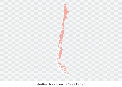 Chile Map salmon Color Background quality files png