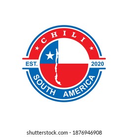 Chile Map Vector , Country Logo