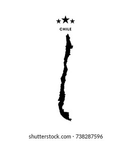 Chile map. Vector illustration.