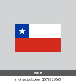 Chile national flag vector design