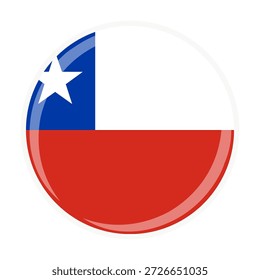 Ícone oficial da bandeira do círculo nacional do Chile