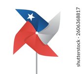 Chile paper fan vector design illustration