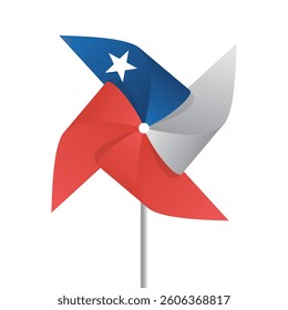 Chile paper fan vector design illustration