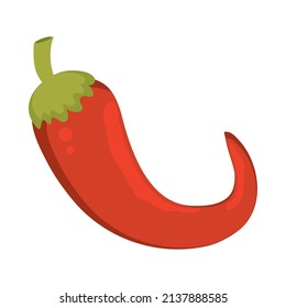 chile pepper icon vector isolated