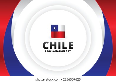 Chile Proclamation Day Background For Greeting Moment