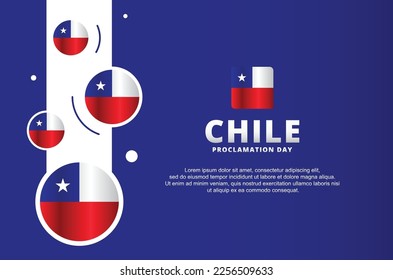 Chile Proclamation Day Background For Greeting Moment