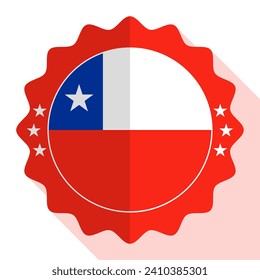 Chile quality emblem, label, sign, button. Vector illustration.