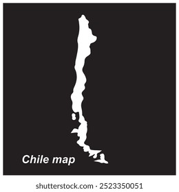 Projeto de ilustração vetorial do mapa da região do Chile