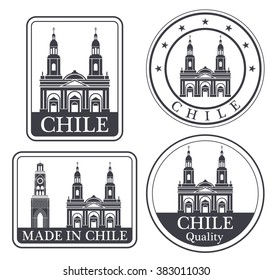 Chile. Rubber and stamp