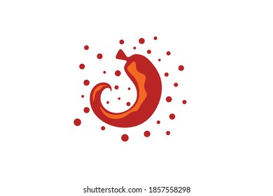 Chile IT technology with circle as design vector illustration